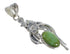 Southwestern Silver Turquoise Flower Pendant AX51549