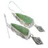 Turquoise Authentic Sterling Silver Hook Dangle Earrings AX51605