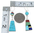 Multicolor Silver Southwestern Reversible Hook Dangle Earrings AX51745