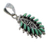 Turquoise Sterling Silver Water Wave Needlepoint Pendant AX51903