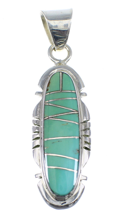 Southwest Turquoise Sterling Silver Pendant YX51558