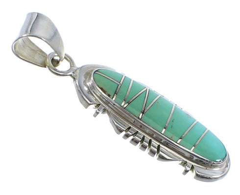Southwest Turquoise Sterling Silver Pendant YX51558