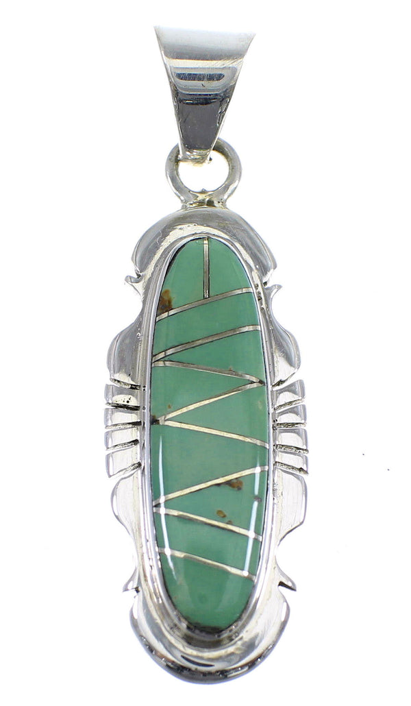 Southwest Turquoise Sterling Silver Pendant YX51562