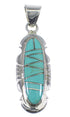 Sterling Silver Turquoise Pendant Jewelry YX51585