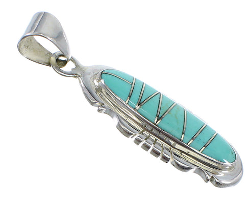 Sterling Silver Turquoise Pendant Jewelry YX51585