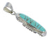 Sterling Silver Turquoise Pendant Jewelry YX51585