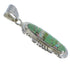 Southwest Turquoise And Opal Silver Pendant YX51592