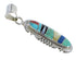 Authentic Sterling Silver Multicolor Inlay Pendant YX51619