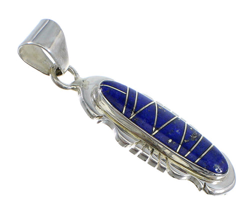 Authentic Sterling Silver Lapis Pendant YX51631