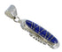 Authentic Sterling Silver Lapis Pendant YX51631
