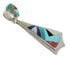 Multicolor Inlay Southwestern Silver Pendant YX51747