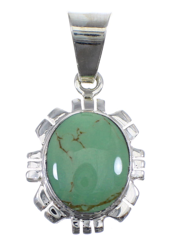 Turquoise Genuine Sterling Silver Pendant YX52416