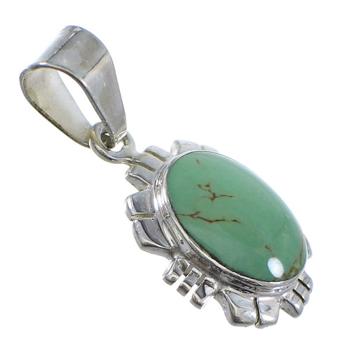 Turquoise Genuine Sterling Silver Pendant YX52416