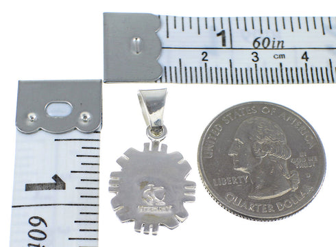 Turquoise Genuine Sterling Silver Pendant YX52416