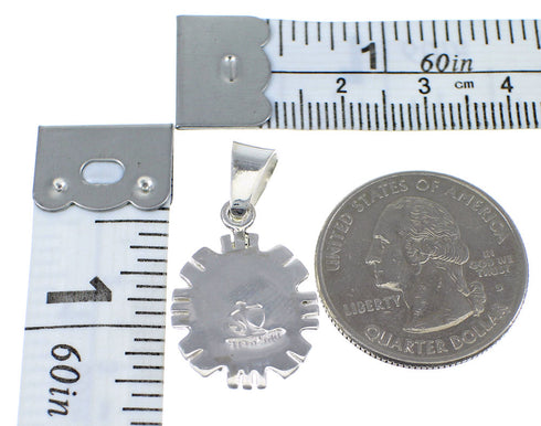 Turquoise Authentic Sterling Silver Pendant YX52418