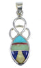 Multicolor Sterling Silver Southwestern Pendant YX52501