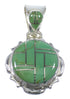 Southwestern Turquoise Genuine Sterling Silver Pendant YX51797