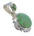 Southwestern Turquoise Genuine Sterling Silver Pendant YX51797