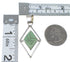 Multicolor Silver Native American Village Design Reversible Pendant AX53124