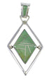 Silver Multicolor Inlay Native American Village Design Reversible Pendant AX53126
