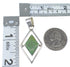 Silver Multicolor Inlay Native American Village Design Reversible Pendant AX53126