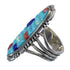 Authentic Sterling Silver Multicolor Inlay Ring Size 5-3/4 CX51688