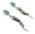 Turquoise Sterling Silver Southwestern Post Dangle Earrings YX51865