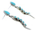 Turquoise Authentic Sterling Silver Southwest Post Dangle Earrings YX51868