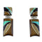 Multicolor Southwest Sterling Silver Earrings EX54042