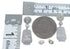 Multicolor Native American Village Design Silver Post Dangle Earrings YX53591