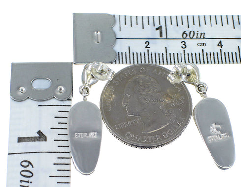 Sterling Silver Multicolor Inlay Southwestern Earrings YX53225