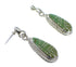 Southwestern Sterling Silver Turquoise Inlay Earrings RX55367