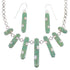 Turquoise And Opal Sterling Silver Southwest Necklace And Earring Set CX52672