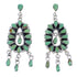 Turquoise Sterling Silver Post Dangle Earrings YX53294
