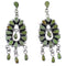 Southwestern Turquoise Sterling Silver Post Dangle Earrings YX53297