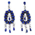 Lapis Sterling Silver Southwestern Post Dangle Earrings YX53300
