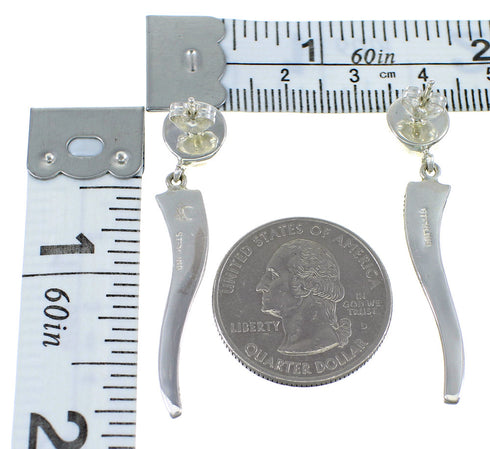 Turquoise Sterling Silver Southwestern Earrings YX53079