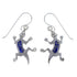 Lapis Sterling Silver Lizard Earrings YX52734