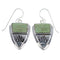 Turquoise Sterling Silver Hand Hook Earrings YX52769