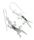Multicolor Sterling Silver Hook Dangle Earings Lizard YX52759