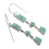 Turquoise Southwestern Sterling Silver Hook Dangle Earrings YX52778