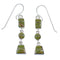 Southwestern Turquoise Sterling Silver Hook Dangle Earrings YX52784