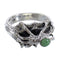 Silver Southwest Turquoise Spider Ring Size 6-3/4 AX53028