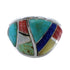 Southwestern Multicolor Sterling Silver Ring Size 6-1/2 AX53139