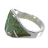 Silver And Turquoise Ring Size 6-3/4 AX53189