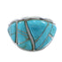 Sterling Silver Turquoise Southwest Ring Size 4-3/4 AX53212