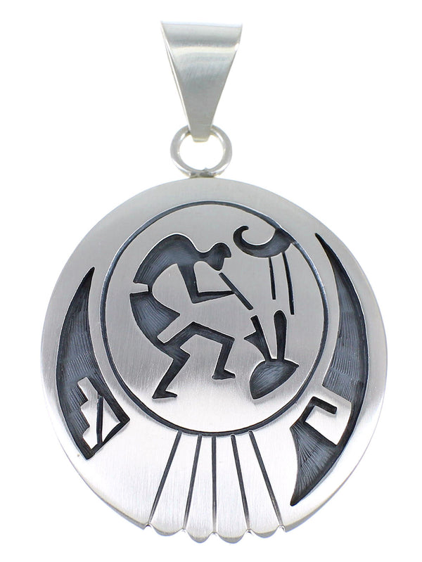 George Phillips Hopi Kokopelli Prayer Sticks Sterling Silver Pendant EX53867