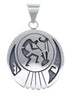 George Phillips Hopi Kokopelli Prayer Sticks Sterling Silver Pendant EX53867