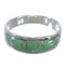 Southwest Sterling Silver Turquoise Ring Size 8-1/4 AX53416