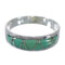 Sterling Silver And Turquoise Southwest Ring Size 8-1/4 AX53435